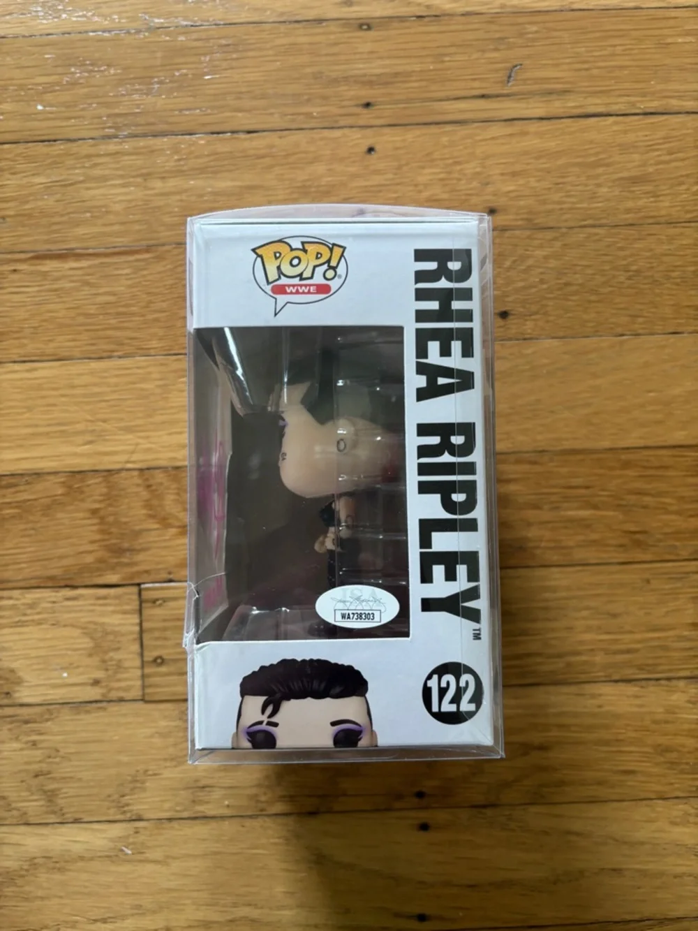 Funko Pop! WWE Rhea Ripley Vinyl Figure - Black & Purple Autograph - Picture 2 of 4
